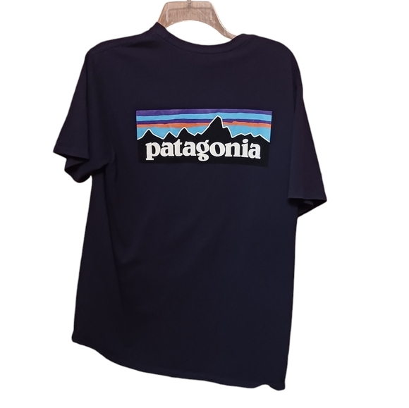 Patagonia Responsibili-TEE Navy blue Short Sleeve Recycled gorpcore  Small - Picture 1 of 3
